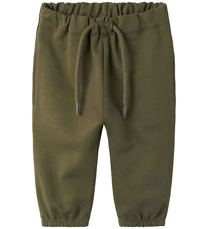 Name It Bukser - NbmBrir - Dusty Olive