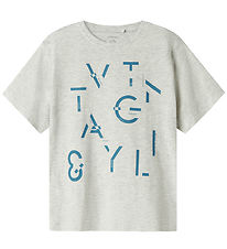 Name It T-shirt - NkmBennibo - Light Grey Melange