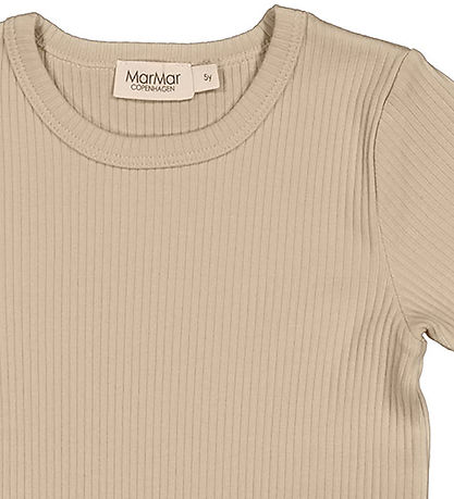 MarMar T-shirt - Rib - Modal - Plain - Stone Wall