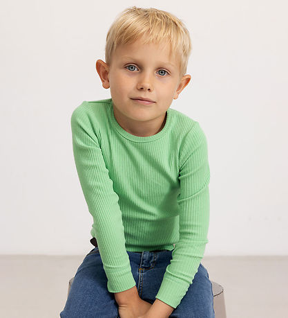 MarMar Bluse - Rib - Modal - Plain - Cale Green
