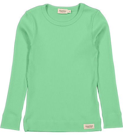 MarMar Bluse - Rib - Modal - Plain - Cale Green