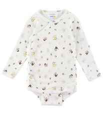 Joha Slå-om Body l/æ - Off White m. Print