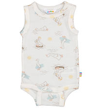 Joha Body u/æ - Uld/Silke - Off White m. Print
