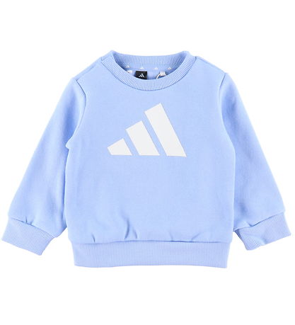 adidas Performance Sweatsæt - I BL FL JOG 240 - GLOBLU/HVID
