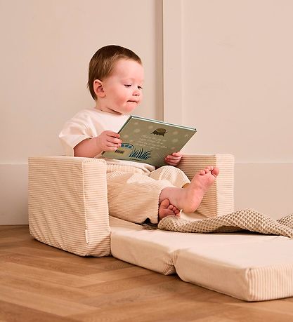 Kids Concept Lænestol/Legemadras - Foldbar - 42x44x38 cm - Fløjl
