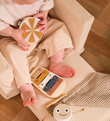 Kids Concept Lænestol/Legemadras - Foldbar - 42x44x38 cm - Fløjl