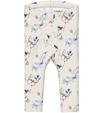 Name It Leggings - NbfBela - Peyote Melange m. Sommerfugle