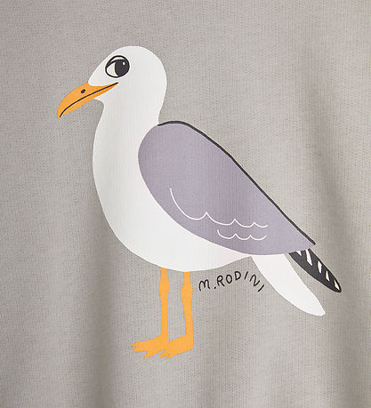 Mini Rodini Sweatshirt - Seagull - Grå