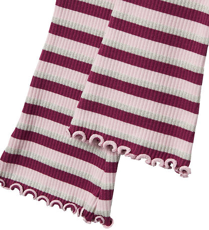 Name It Bukser - Rib - NmfBalisa - Boysenberry m. Striber/Glimme