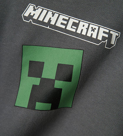 Name It Hættetrøje - NkmJacot Minecraft - Lava Smoke m. Print