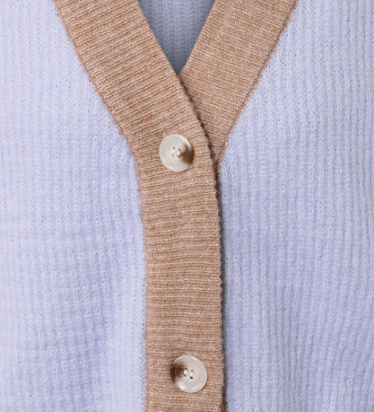Hound Cardigan - Strik - Rib - Lilla/Beige