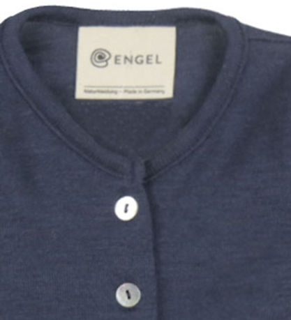 Engel Cardigan - Uld/Silke - Navy Blue