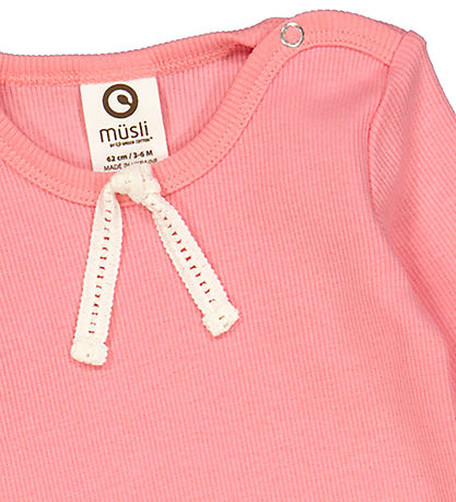Müsli Body l/æ - Rib - Cozy Me - Bubblegum