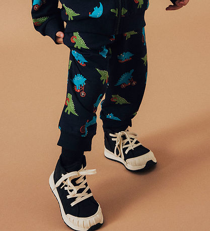 Name It Sweatpants - NmmBertillo - Dark Sapphire m. Dinoer