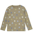 Minymo Blouse - Timber Wolf w. Smiley