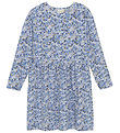 Minymo Kjole - True Blue m. Blomsterprint