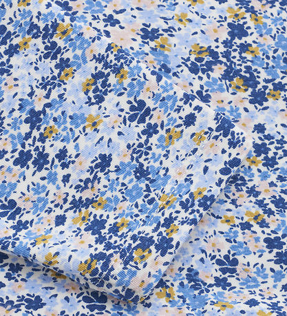 Minymo Kjole - True Blue m. Blomsterprint