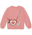 Minymo Sweatshirt - Strawberry Ice w. Print
