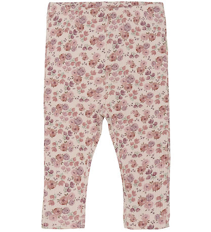 Minymo Leggings - Rib - Peach Whip