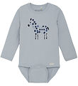 Minymo Body l/æ - Blue Fog m. Print