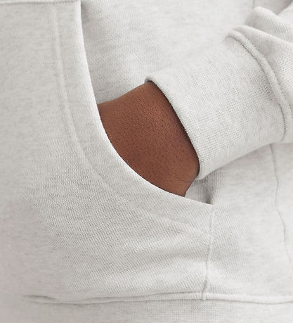 Jack & Jones Hættetrøje - JjBeau - Hvid Meleret