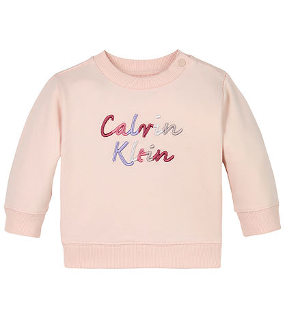 Calvin Klein Sweatsæt - Colour Logo - Silver Peony Pink