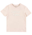 Calvin Klein T-shirt - Colour Logo - Silver Peony Pink