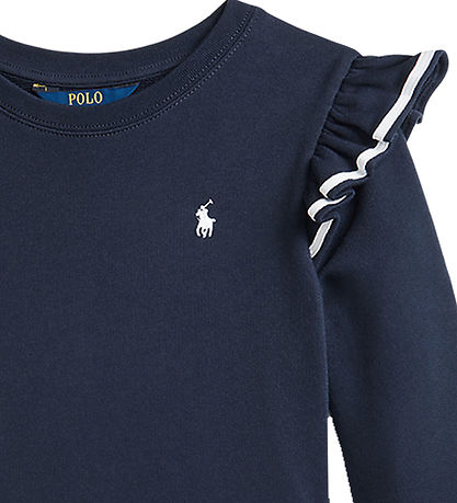 Polo Ralph Lauren Sweatkjole - Navy/Hvid