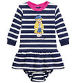 Polo Ralph Lauren Sweatkjole m. Bloomers - Navy/Hvidstribet m. B