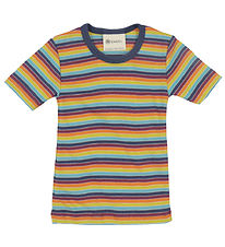 Engen T-Shirt - Uld/Silke - Multicolour