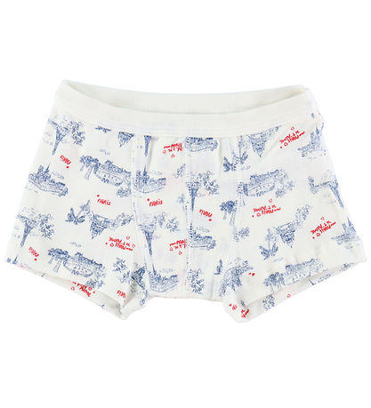 Petit Bateau Boxershorts - 3-pak - Blå/Hvid