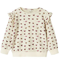 Name It Bluse - NbfRibow - Summer Sand m. Sløjfer