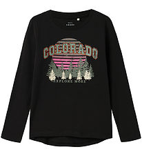 Blouse Name It - Colorado - NkfVix - Black av. Imprimé