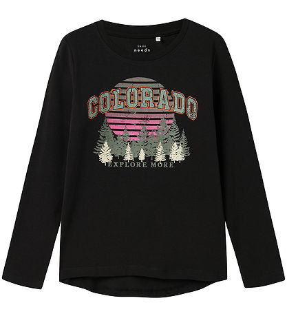 Name It Blouse - Colorado - NkfVix - Black w. Print