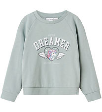 Sweat-shirt Name It - Rêveur - NmfVénus - Gris Mist av. Imprimé