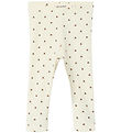 Lil Atelier Leggings - Ladybug - Slim Rib - NbnLago - Turtledove