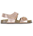 Pom Pom Sandaler - Velcro - Metal Rose