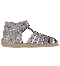 Sandales Pom Pom - Entrées Velcro Tresse - Multi Glitter