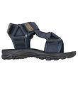 Pom Pom Sandaler - Trecking Velcro - Navy