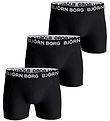 Björn Borg Boxershorts - 3-pak - Sort
