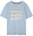BOSS T-shirt - Persian Blue m. Print