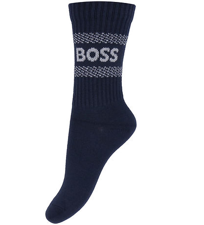 BOSS Strømper - 2-pak - Navy/Hvid