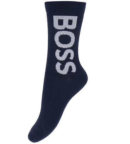 BOSS Strømper - 2-pak - Navy m. Hvid