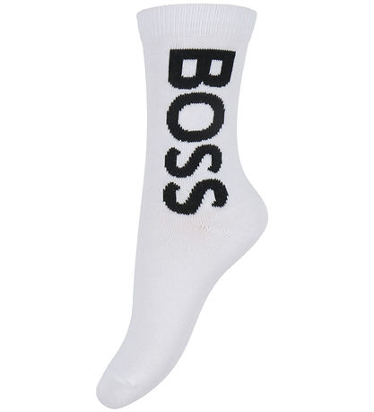 BOSS Strømper - 2-pak - Hvid m. Sort