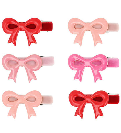 Meri Meri Hårspænder - 6-pak - Emalje - Sløjfer - 4 cm - Clips