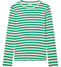 Mads Nørgaard Bluse - Rib - Classic Stripe Talika - Vanilla Ice/