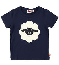 DYR-Cph T-shirt - Dyrgrowl - Navy m. Får
