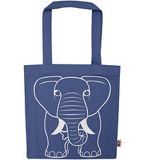 DYR-Cph Shopper - Dyrshopper - Dusty Blue m. Elefant