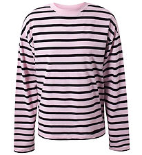 Hound Bluse - Stribet Rosa