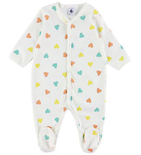 Petit Bateau Natdragt - Marshmallow m. Hjerter